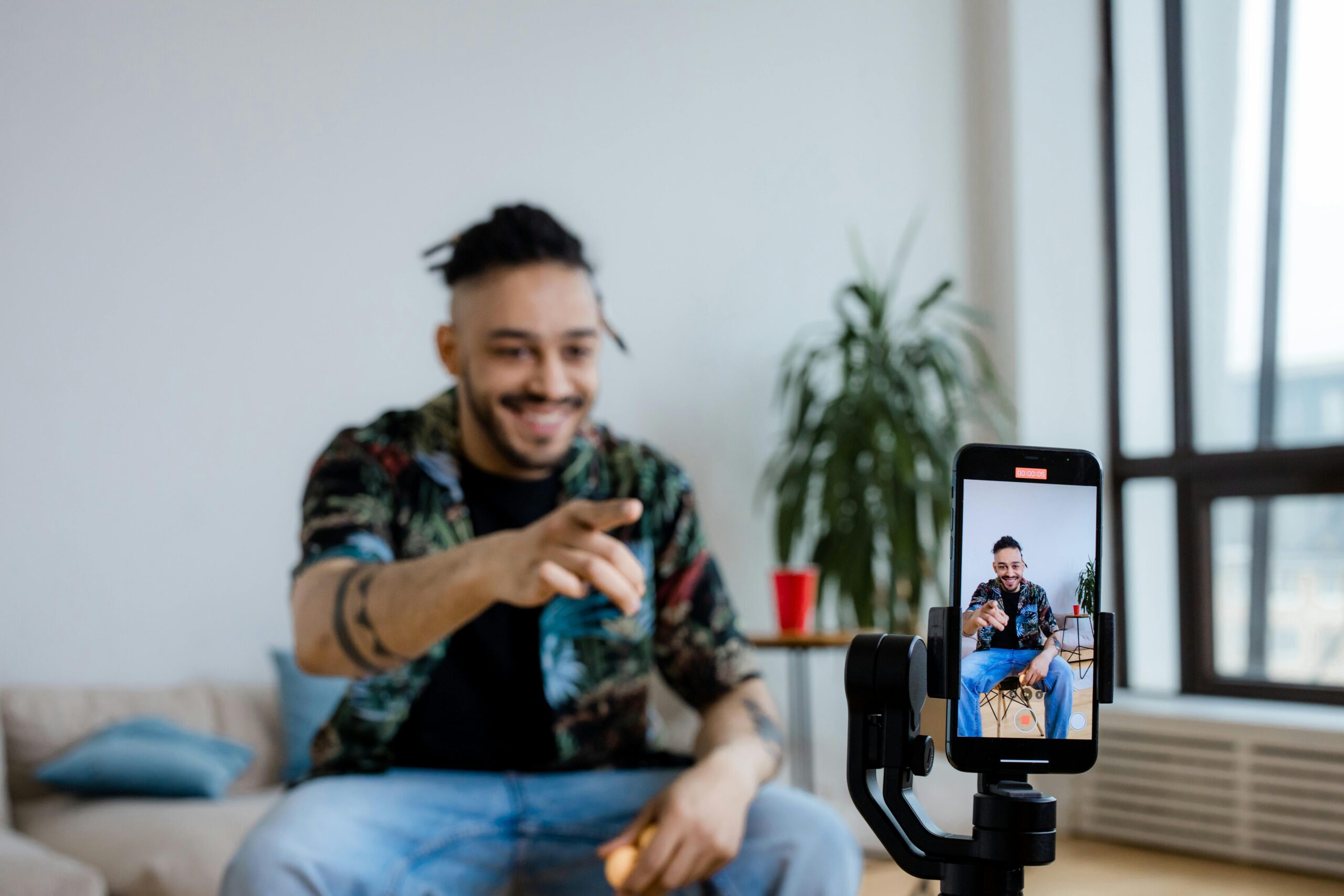 micro influencer creating content